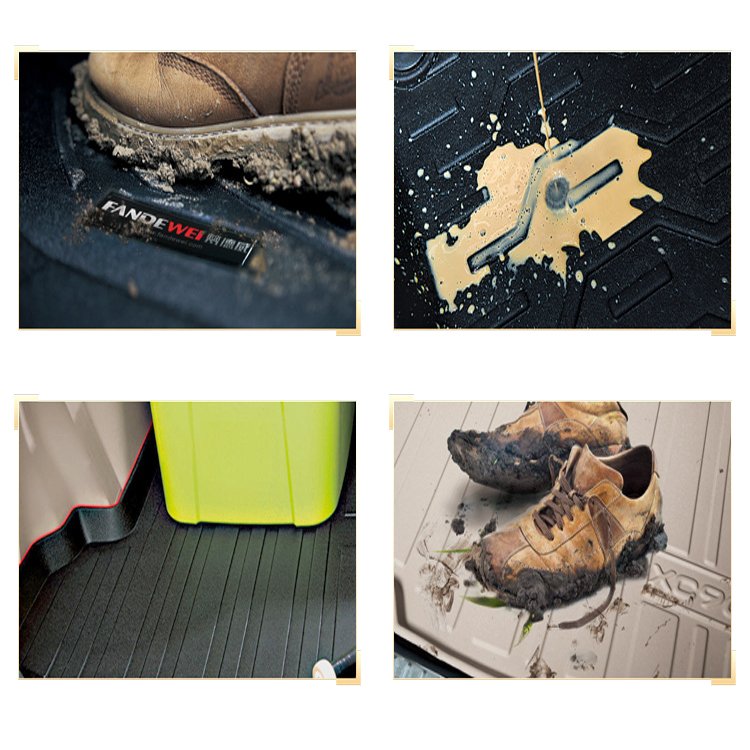 Alfombrilla de cuero para el suelo del coche accesorios para el coche material TPV rubber car accessories wholesalers