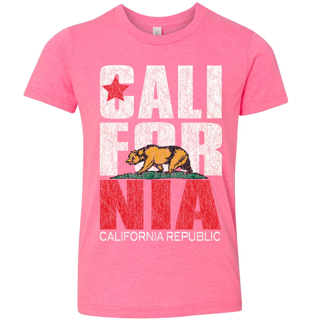 Hot Customized Logo T-shirt Original Appropriate Color Matching California Republic Vintage Clothing With Product Manufacturer