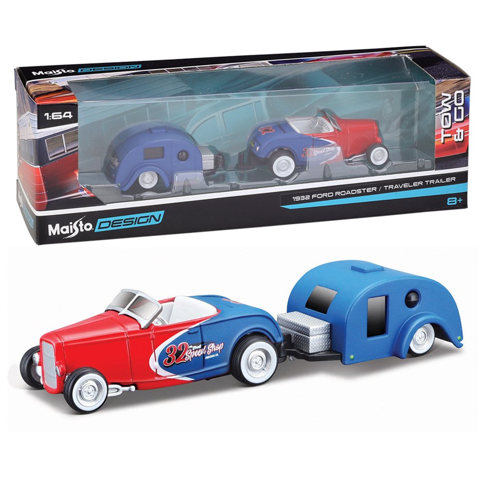 Maisto 1/64 2006 Magnum R/T Camping Trailer Simulation Mini Model Die Cast Car Finished Products Metal Alloy Model Car