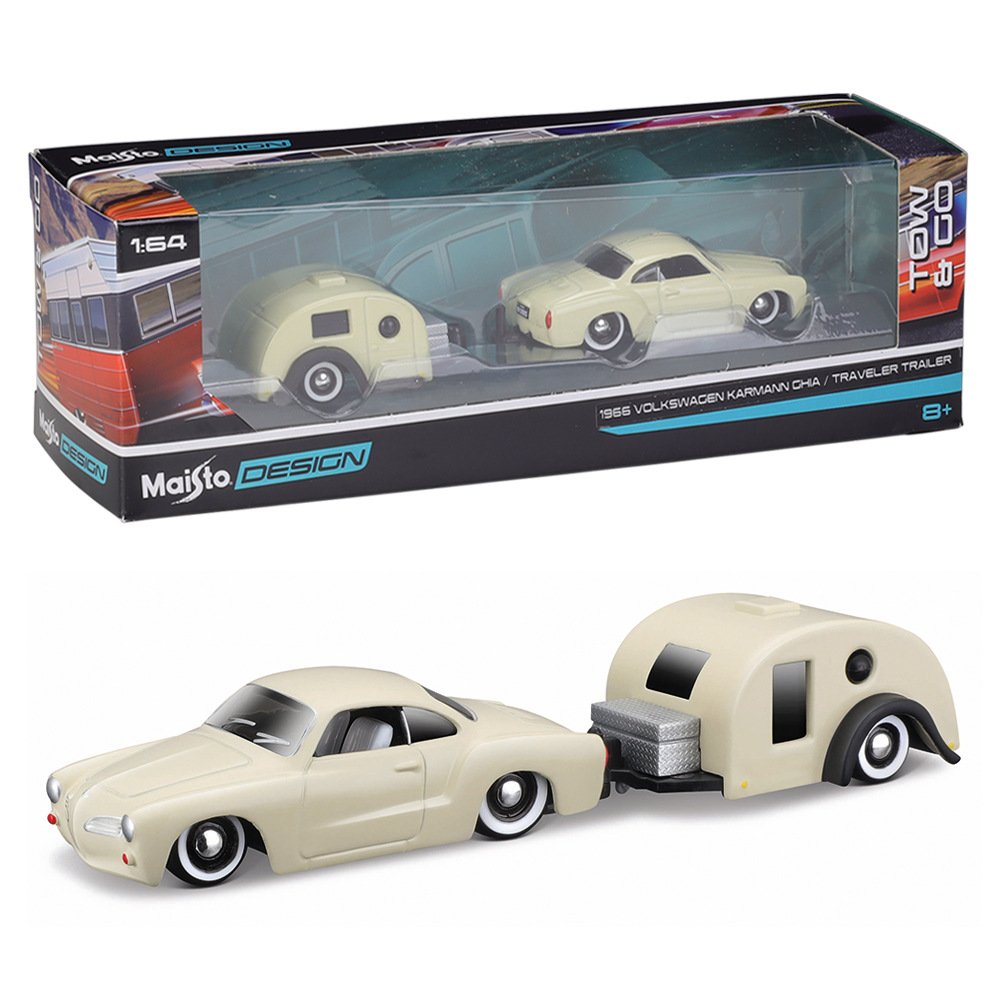 Maisto 1/64 2006 Magnum R/T Camping Trailer Simulation Mini Model Die Cast Car Finished Products Metal Alloy Model Car