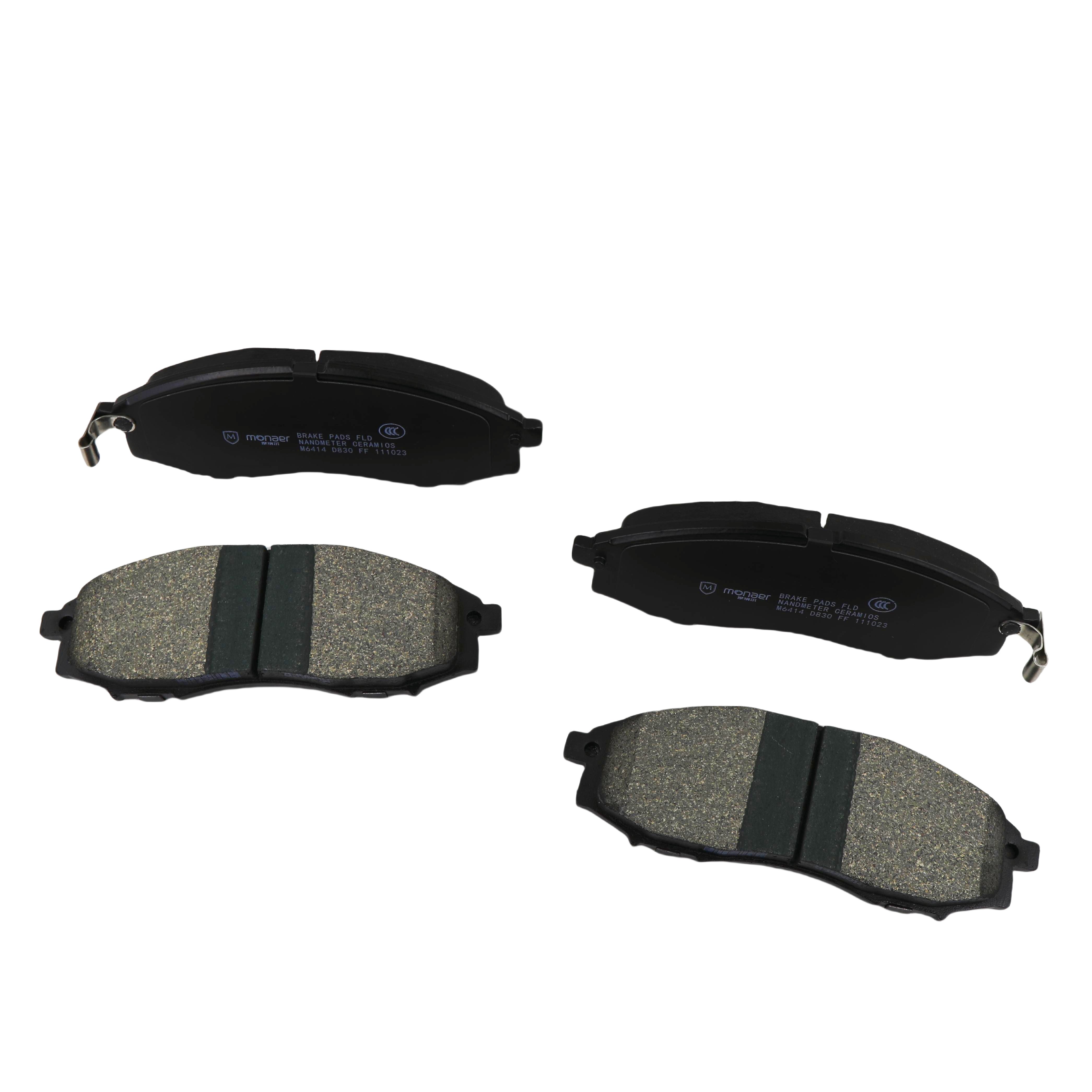 Monaer Brake Pads High Quality D830 Ceramic Front Disc Brake Pad for Nissan