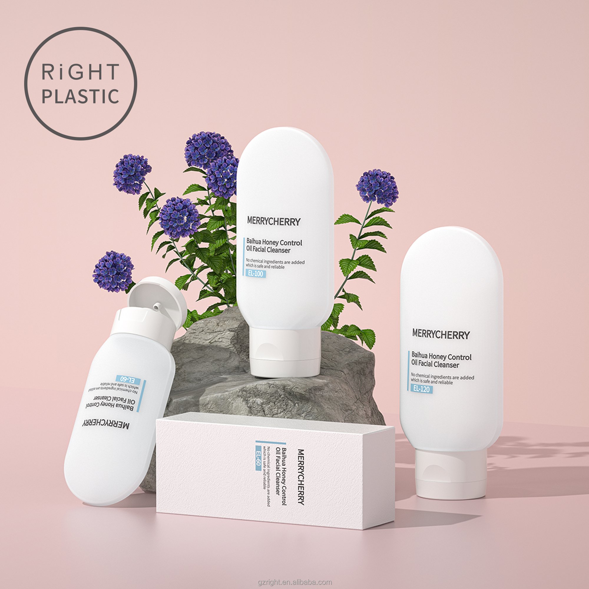 Many Products in Stock Primary PE Cosmetics Hand Cream Body Lotion sunscreen bottle packaging