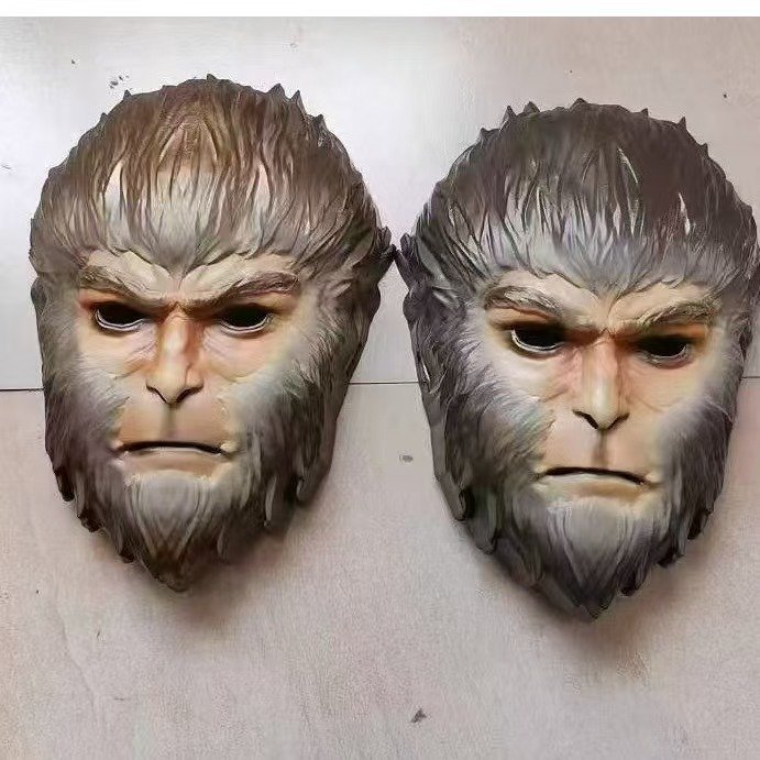 SUN WU-KONG Mask Black myth Monkey face mask funny monkey head COS game halloween party masks