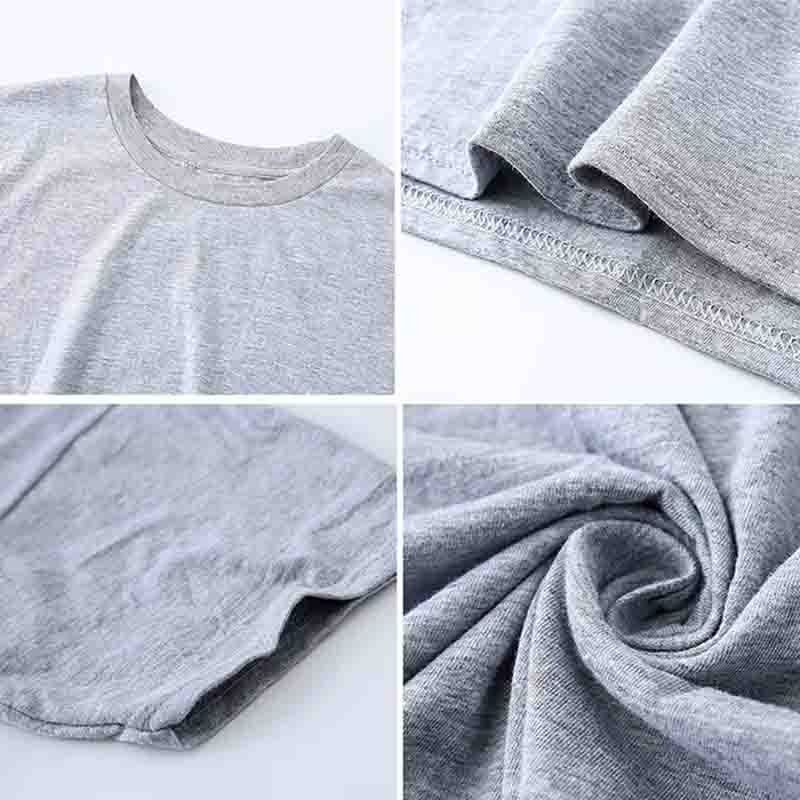 New men's basic cotton pure color loose T-shirt round neck shirt can be customized logo t shirts manufacturers china