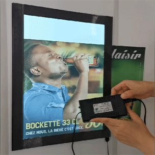 new material back light advertisement EL poster backlight panel with magnet frame with low price