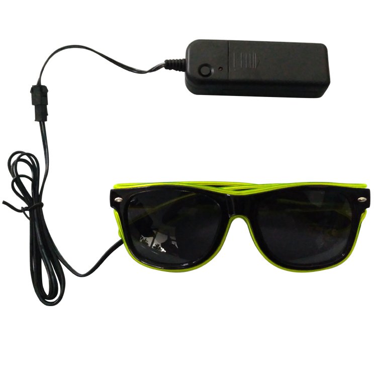 Christmas Item Party Gift LED Neon Glowing Light EL Wire Glasses for Nightclub Party Colorful EL Wire Neon Glasses