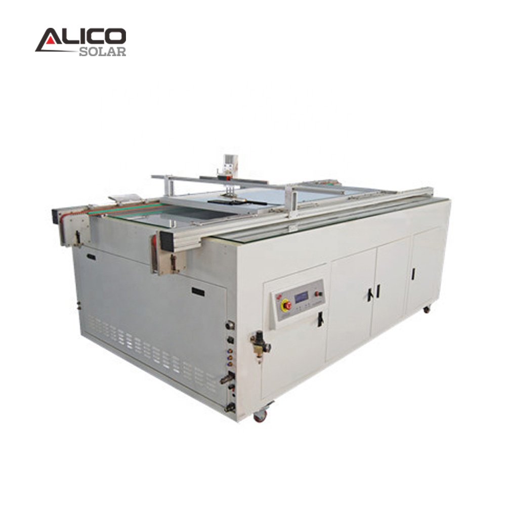 Solar panels production line Horizontal Rotary Machine EL+VI Detector Laminator Automatic Trimming Machine