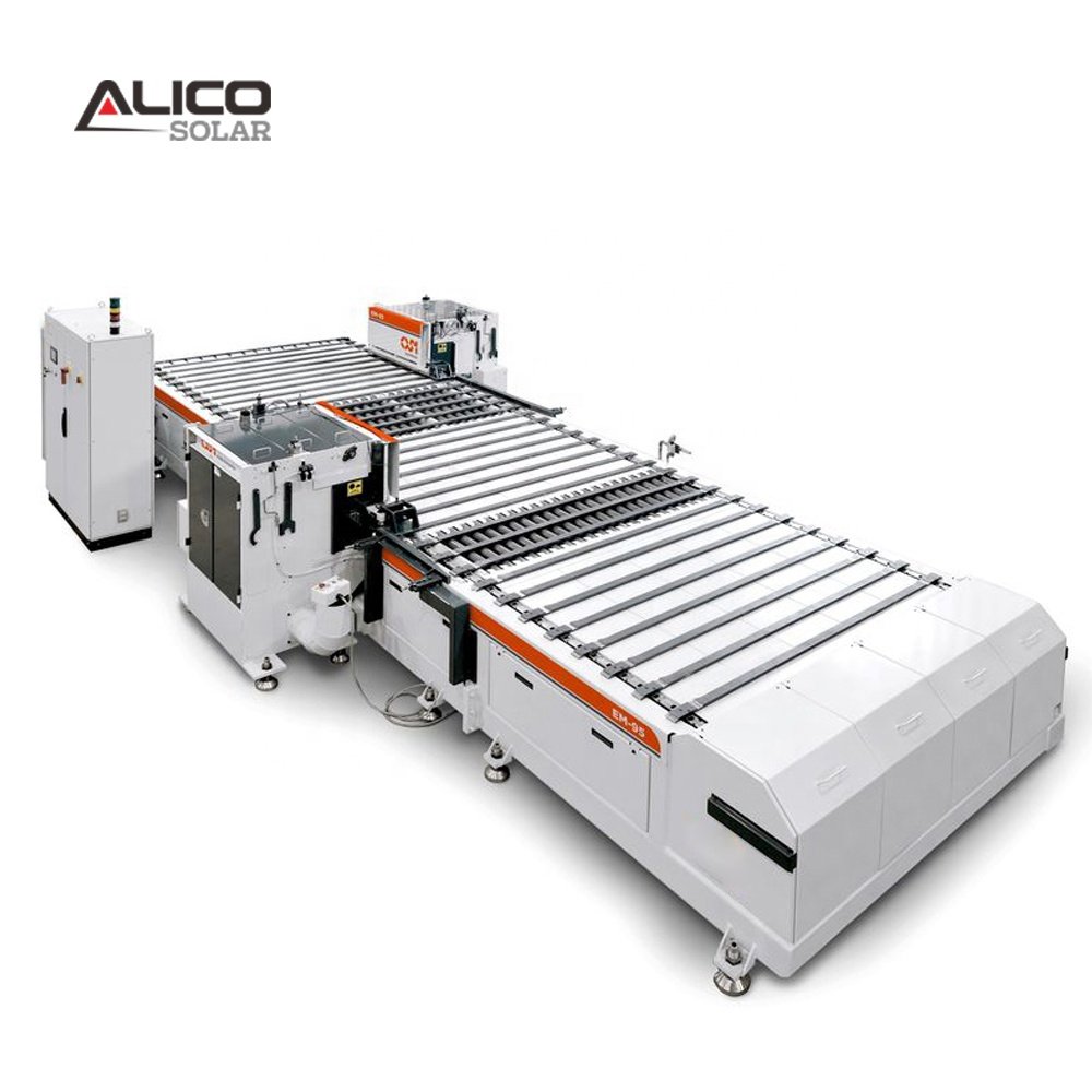 Solar panels production line Horizontal Rotary Machine EL+VI Detector Laminator Automatic Trimming Machine