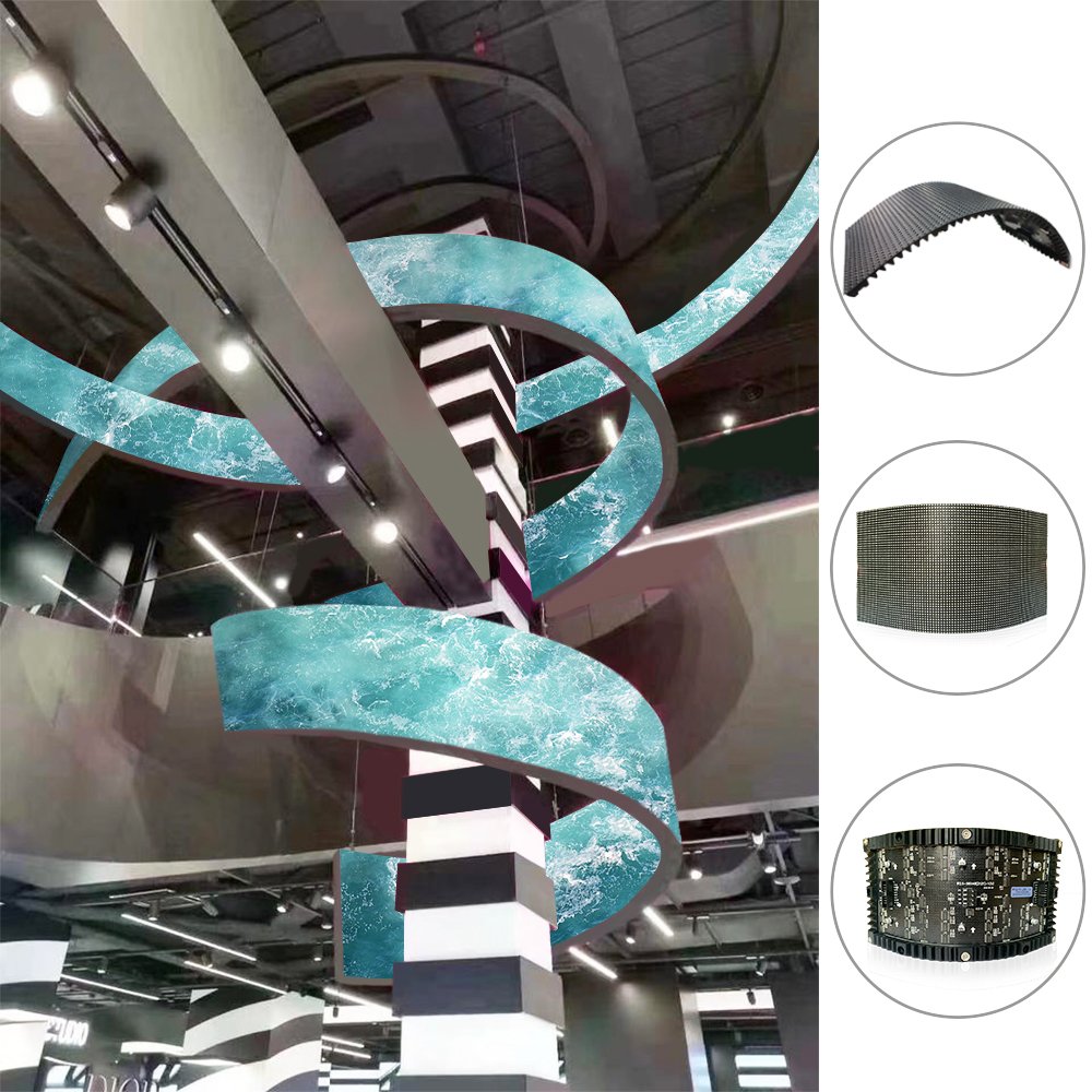 Best modular led screen flexible soft led display