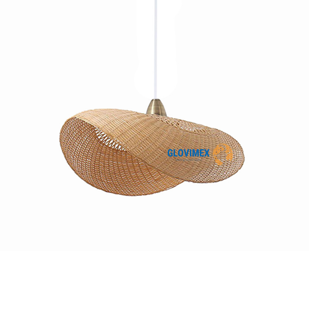 Top Sale Product Bamboo Jute Corn Husk Woven Lampshade Safe Ecofrienly Restaurant Hotel Decor