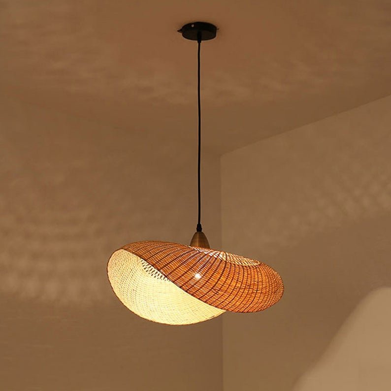 Top Sale Product Bamboo Jute Corn Husk Woven Lampshade Safe Ecofrienly Restaurant Hotel Decor