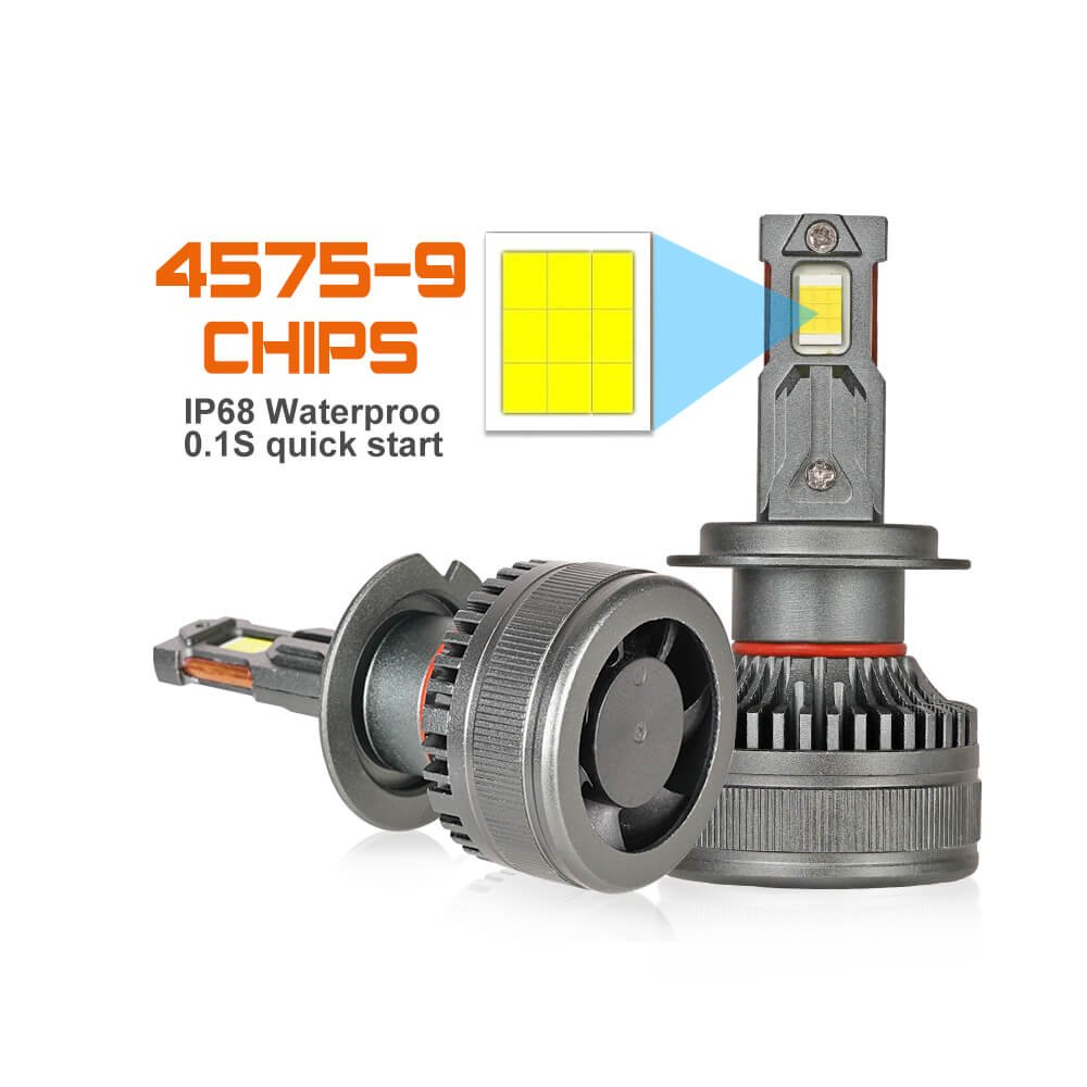 OEM ODM Super Power 70W 9000LX Brightest Car Lights LED Headlight H1 9005 9006 H11 H7 H4 LED Headlight Bulb