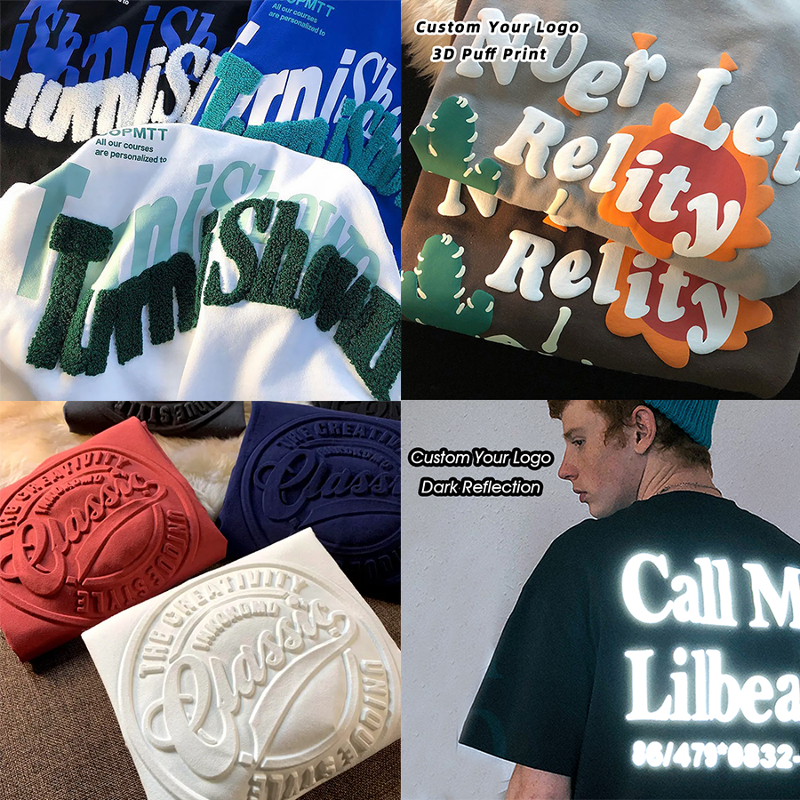 Custom 100%cotton Graphic Tshirt Printing Custom Brand Men's T-shirts