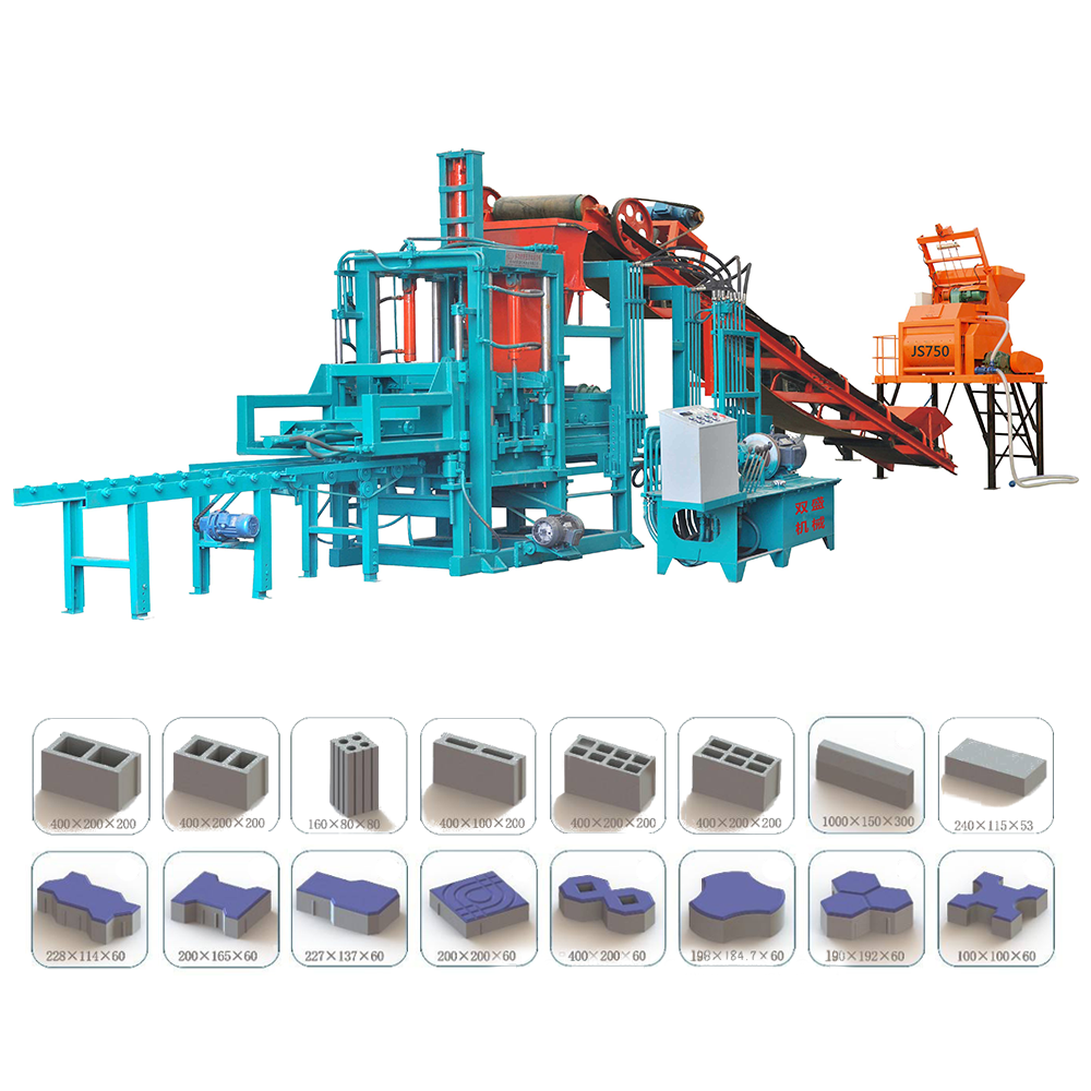 QT3-20 automatic cement brick making machinery concrete brick making machine hollow block making machine in El Salvador