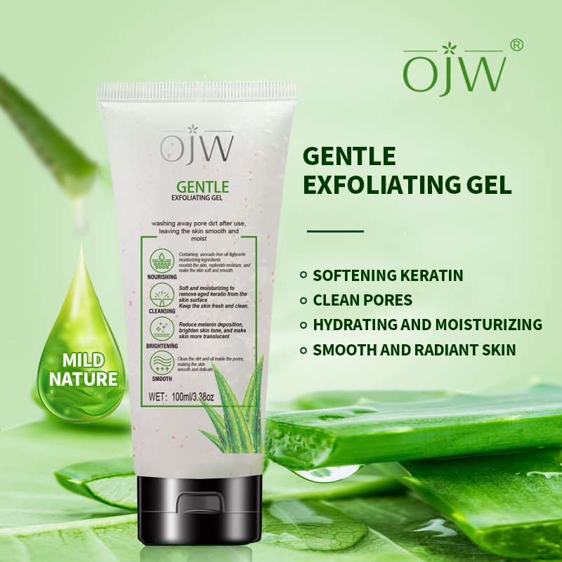 Wholesale Facial Care Products Exfoliating Face Gentle Cleaning Skin Aloe Vera Peeling Gel