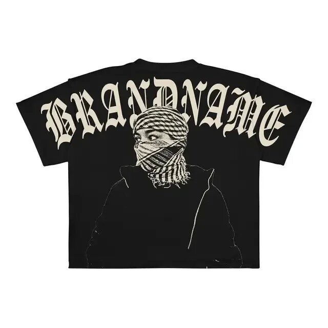 Streetwear Heavyweight 250 Gsm 100% Cotton Oversized O Neck Boxy Fit Dtg Print Graphic T-shirts High quality basketball T-shirt