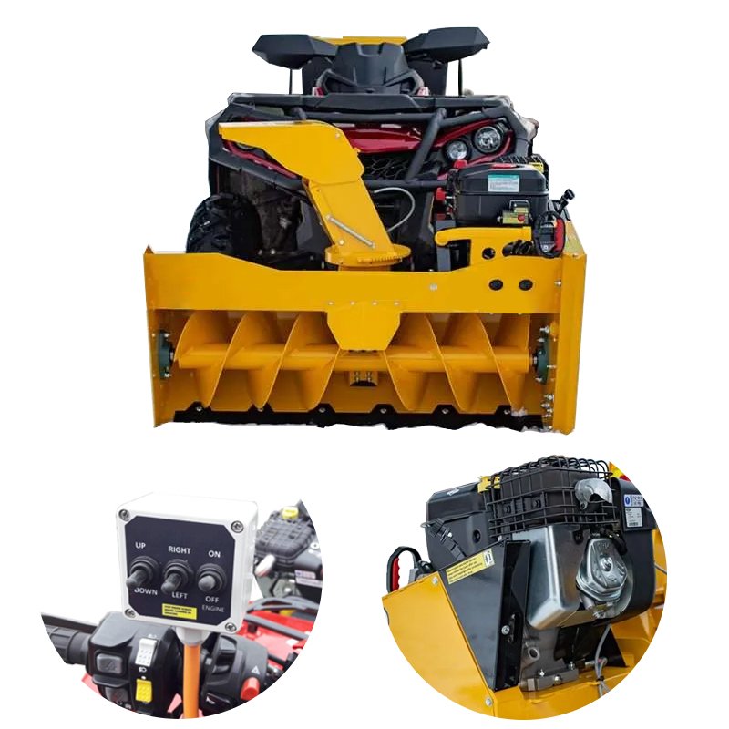 RCM Hot Sale Factory Direct Now Blower Machine Snowplow Snow Thrower ATV Mounted Sweeper
