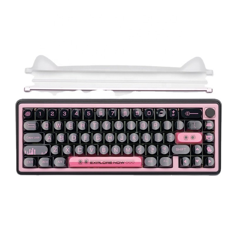 Chilkey PAW65 Tri Mode Aluminum Case Keyboard Gaming Cute Mechanical Keyboard