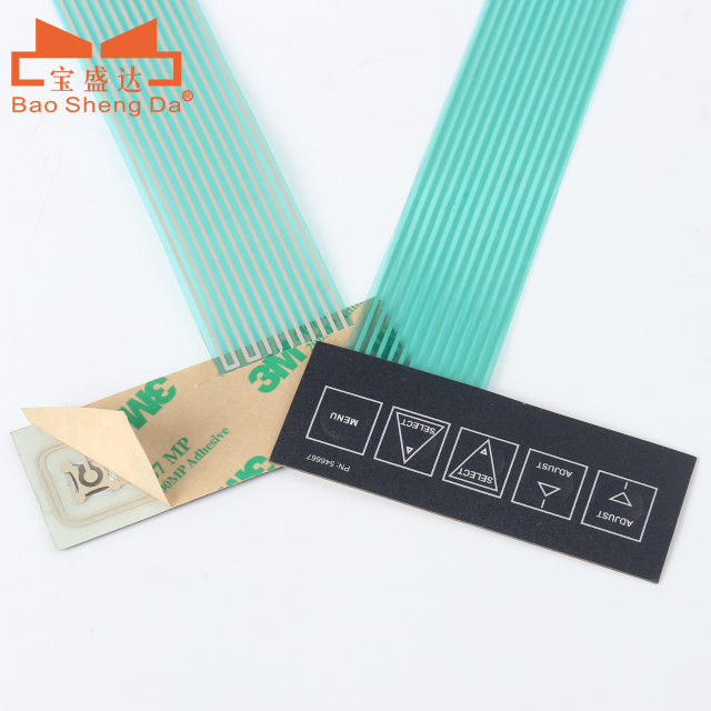 Custom Membrane Switch 5 Keys Keypad OEM ODM Embossed Tactile Button IP67 Waterproof
