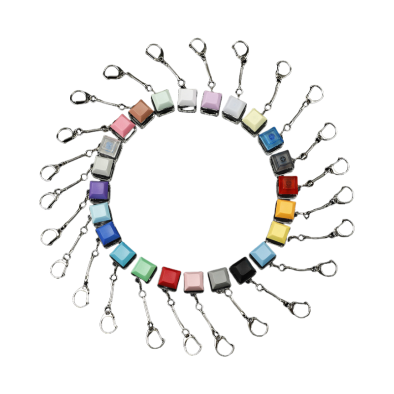 Acrylic assembled Keyboard Switch Tester keychain Keycaps stress-relief mechanical keyboard tactile click switch tester Gift