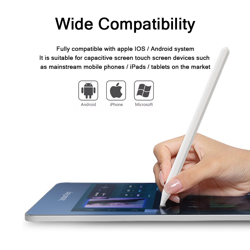 Rechargeable Stylus Pen OEM Aluminum Alloy for All Tablet with Keyboard and Pen and Cover in One Box Mobile Phone,tablet 9 Hours