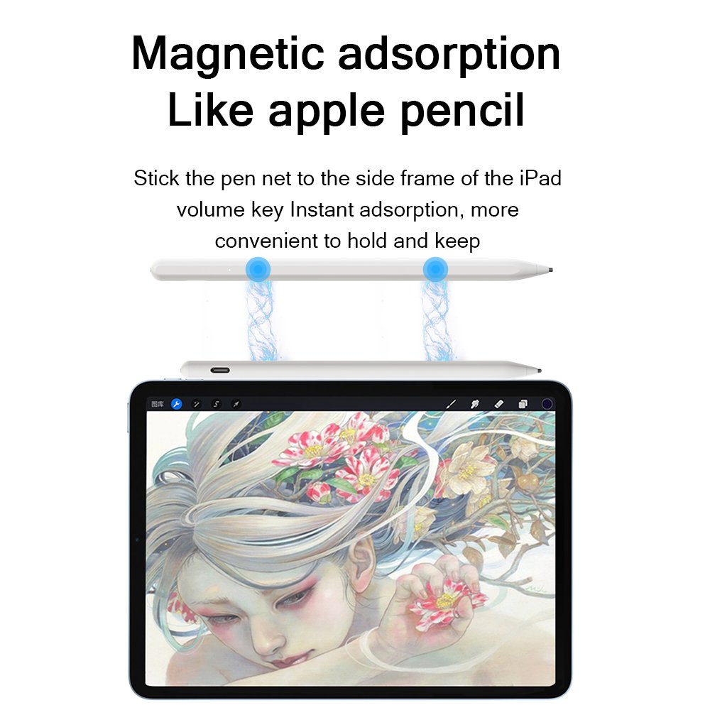 Rechargeable Stylus Pen OEM Aluminum Alloy for All Tablet with Keyboard and Pen and Cover in One Box Mobile Phone,tablet 9 Hours