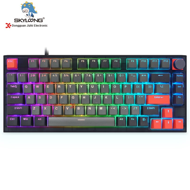Skyloong Factory Price Hot Swap PC Gaming Keyboard Wired Gateron Optical Switches Gaming Keyboard 75% Keys OEM DIY Keyboard Kit
