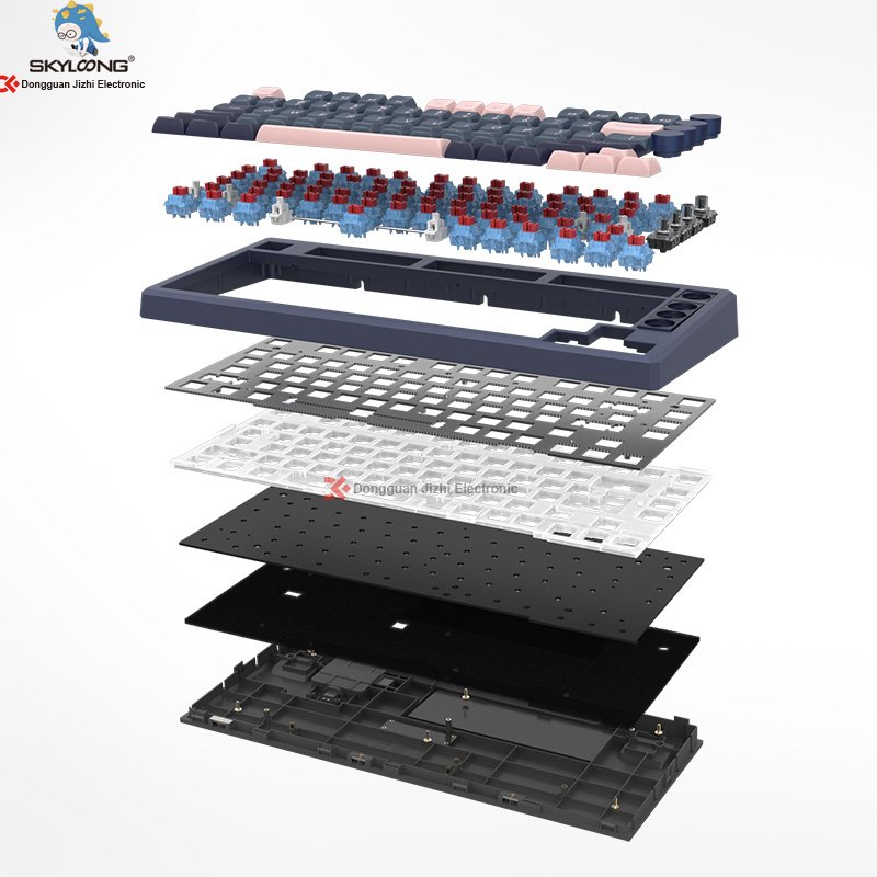 Skyloong Factory Price Hot Swap PC Gaming Keyboard Wired Gateron Optical Switches Gaming Keyboard 75% Keys OEM DIY Keyboard Kit