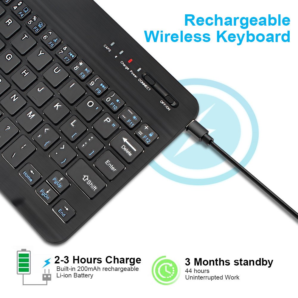 BTJP-1001 Universal Case 10 gaming cover mobile phones blue tooth Mini Wireless Keyboard For android Tablet phones Keyboard