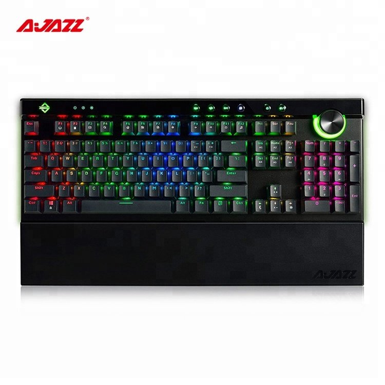 Ajazz 111 Keys RGB Mechanical Keyboard white/brwon/red Switches Ergonomic Arc With Dual-mode keyboard stabilizers