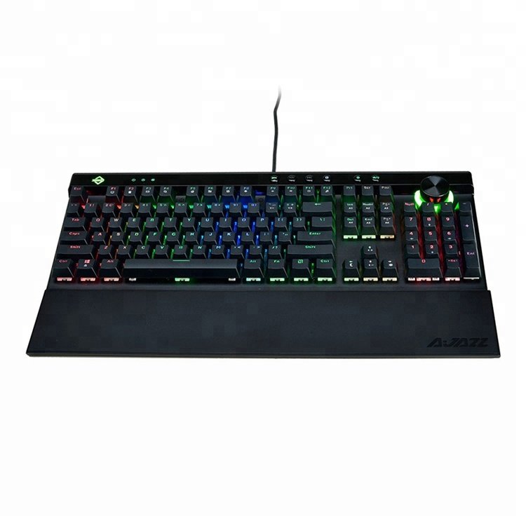 Ajazz 111 Keys RGB Mechanical Keyboard white/brwon/red Switches Ergonomic Arc With Dual-mode keyboard stabilizers
