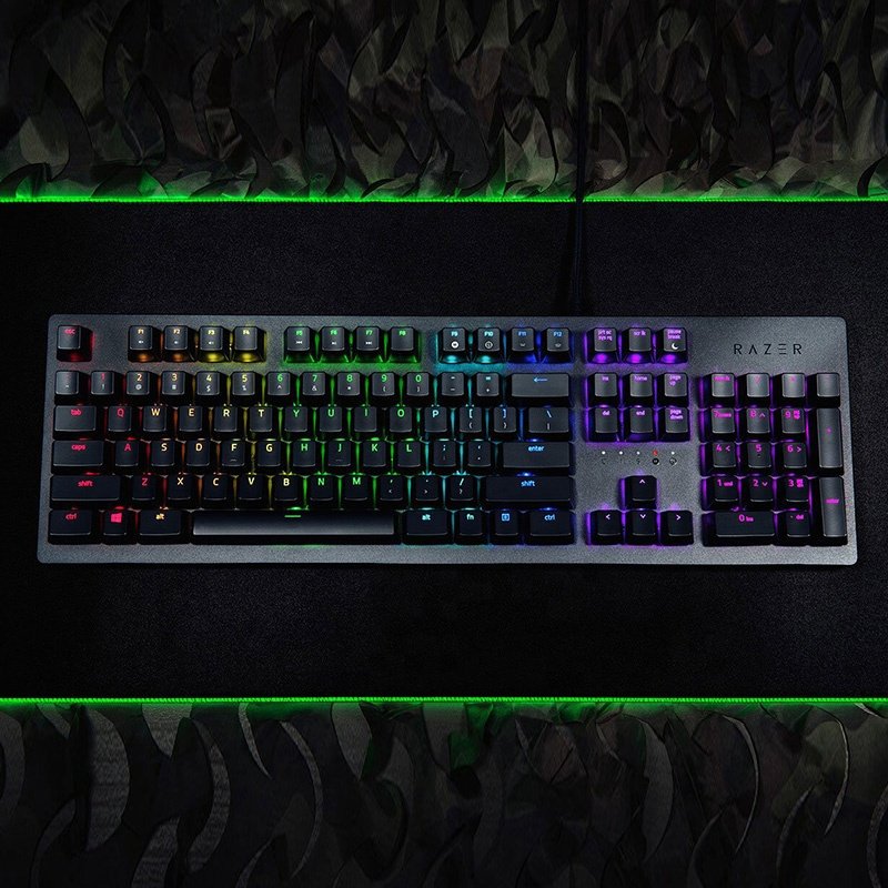 High Quality Professional Razer Huntsman Keyboard Aluminum Alloy Frosted Top Cover Gaming RGB Light Keyboard White Black Pink