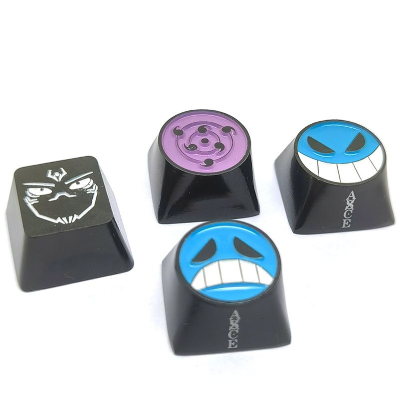 Keycap Switch 3D Custom Logo Metal Square Mechanical Keyboard Fidget Toy Keycap Keychain Custom Enamel Key Cap