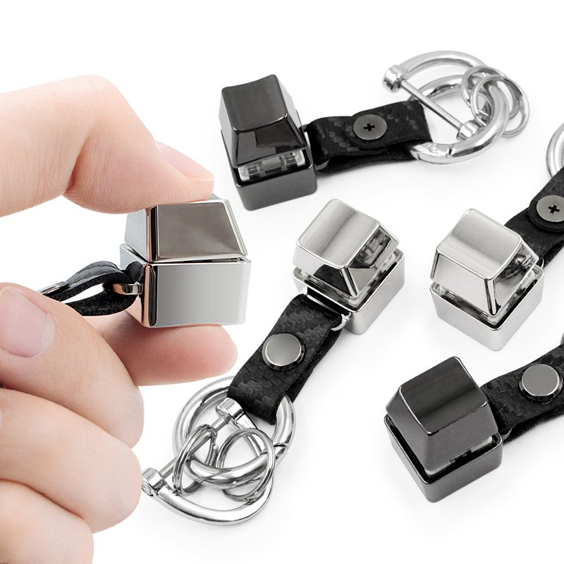Keycap Switch 3D Custom Logo Metal Square Mechanical Keyboard Fidget Toy Keycap Keychain Custom Enamel Key Cap