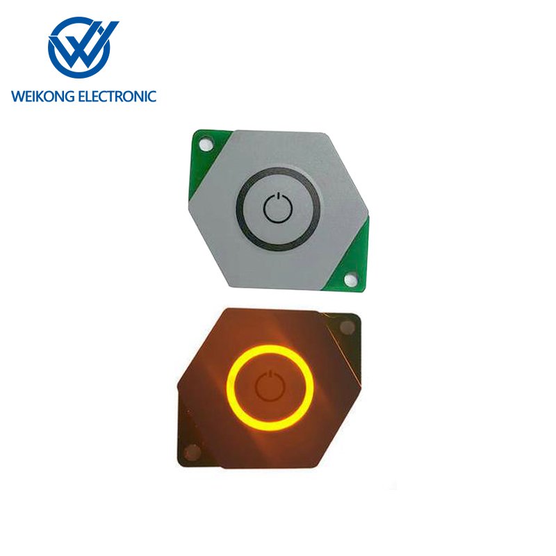 Waterproof Push Button LED Membrane Keypad LGF backlight membrane switch keypad