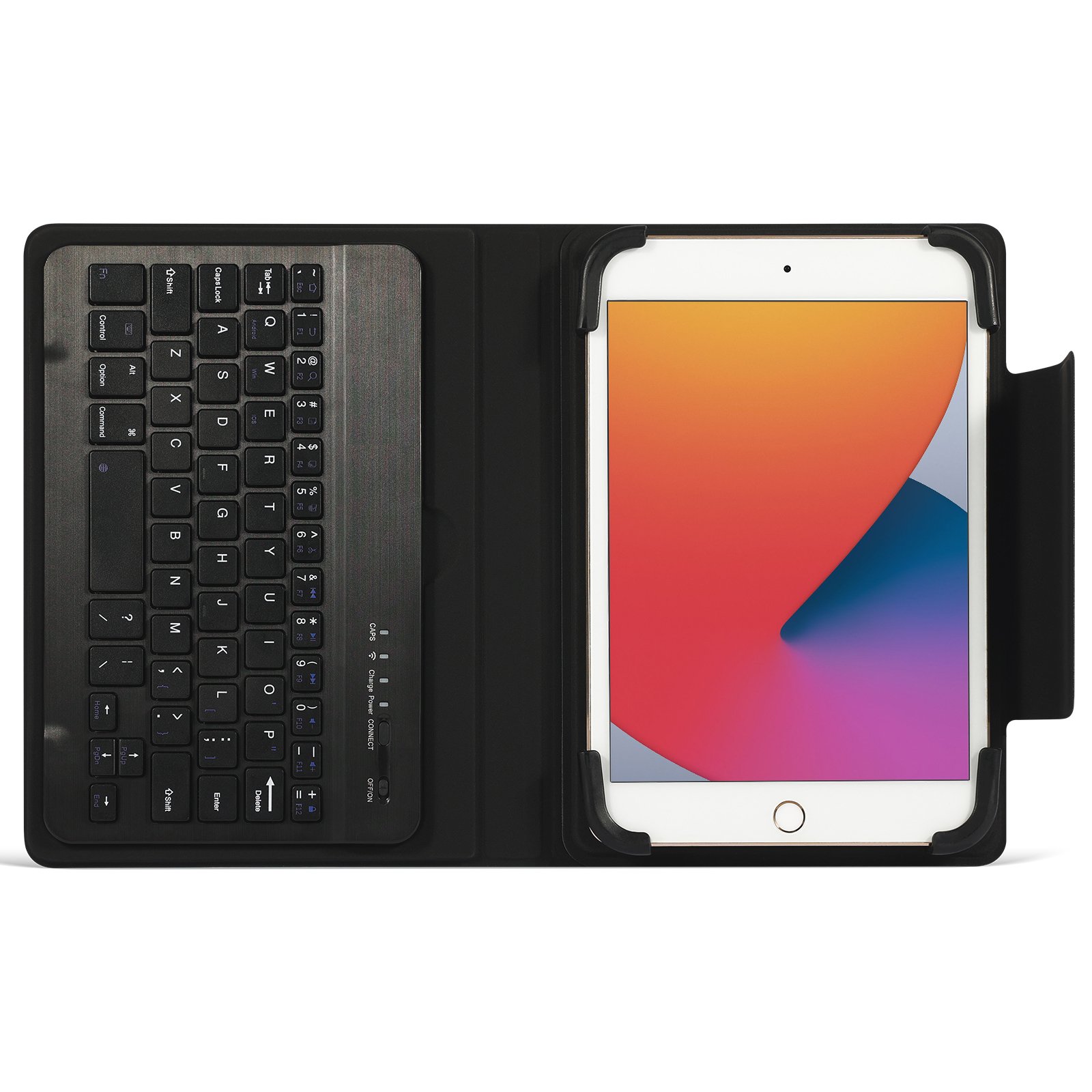 2 in1 Bluetooth Wireless Keyboard with Leather Folio Cover Keyboard case for 9 9.7" 10.1" 10.2" 10.5" 10.9" 11" Tablets