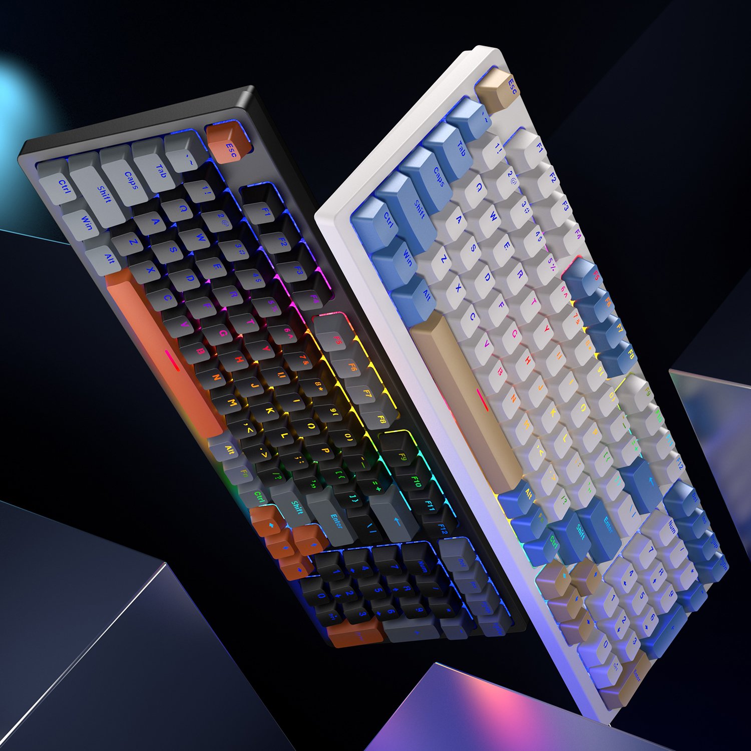 SAMA Best Gaming Keyboard Manufacturer Custom Convenient 98 Keys 96% Layout PC USB Wired Mechanical Keyboard