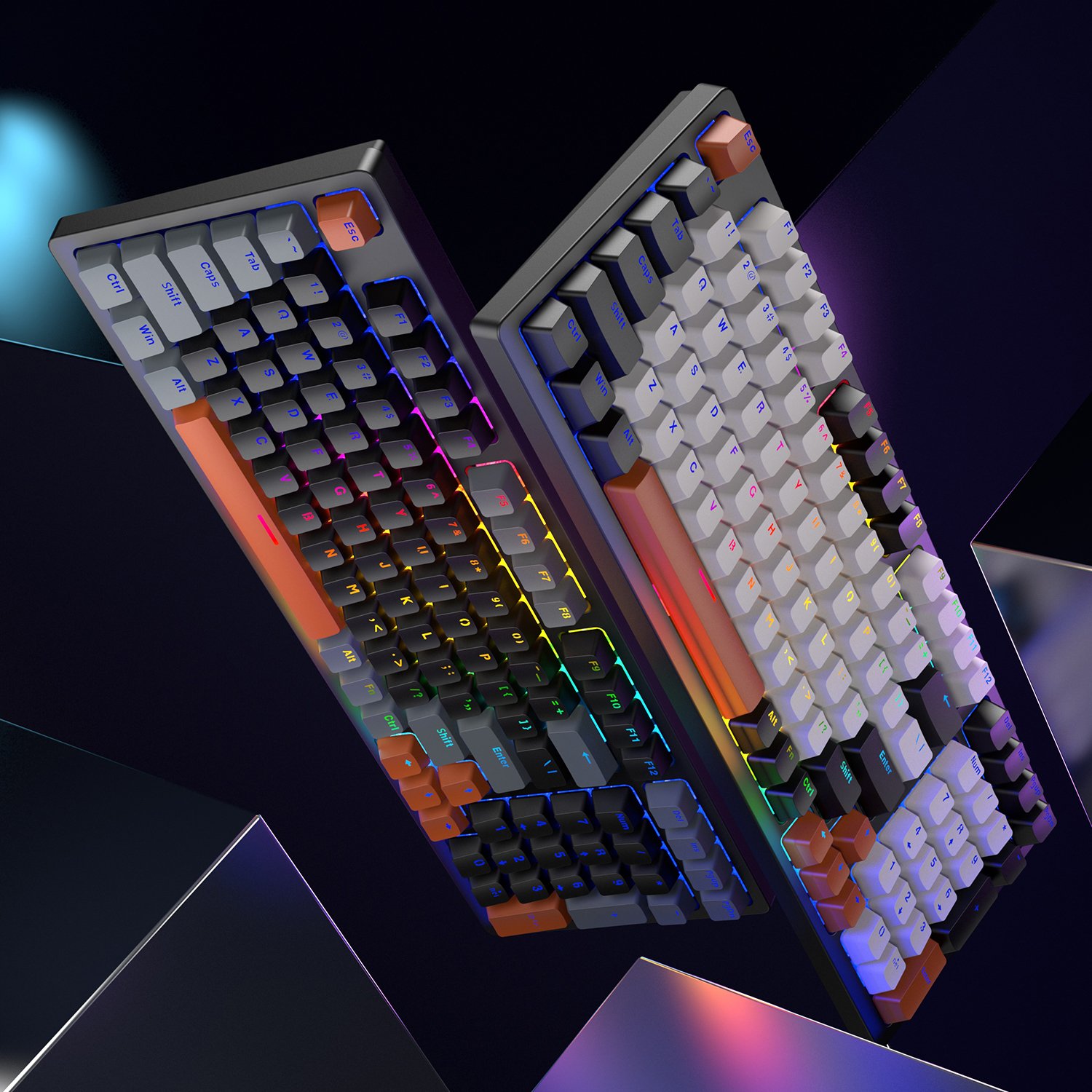 SAMA Best Gaming Keyboard Manufacturer Custom Convenient 98 Keys 96% Layout PC USB Wired Mechanical Keyboard