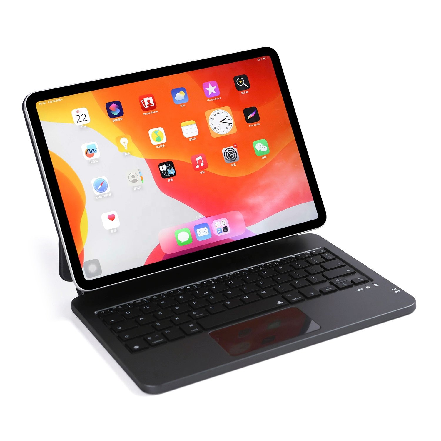 New Magic Keyboard Case PU Leather Cover For IPad Keyboard Case Tablet Keyboard Case for IPad 11 Inch for 12.9 Inch Tablet Cover