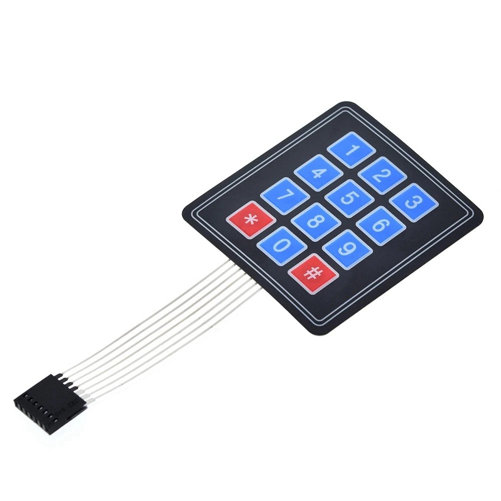4 12 16 20 Key 4*4 Membrane Switch Keypad 1x4 3x4 4x4 4*5 Matrix Array Matrix Keyboard for Arduino Smart Car