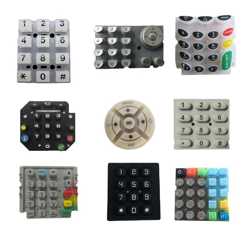 Custom Conductive Silicone Rubber Keypad Silicon Keypads Manufacturer