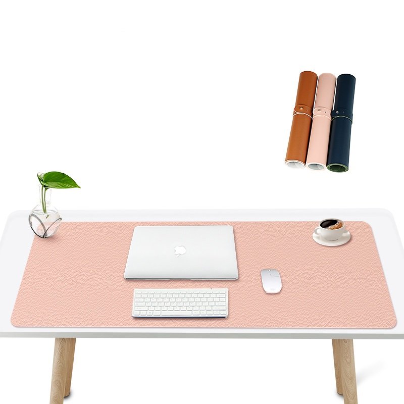 Gaming mauspad double sided waterproof non slip pu leather office table cover writing large desk mouse pad pc mat for laptop