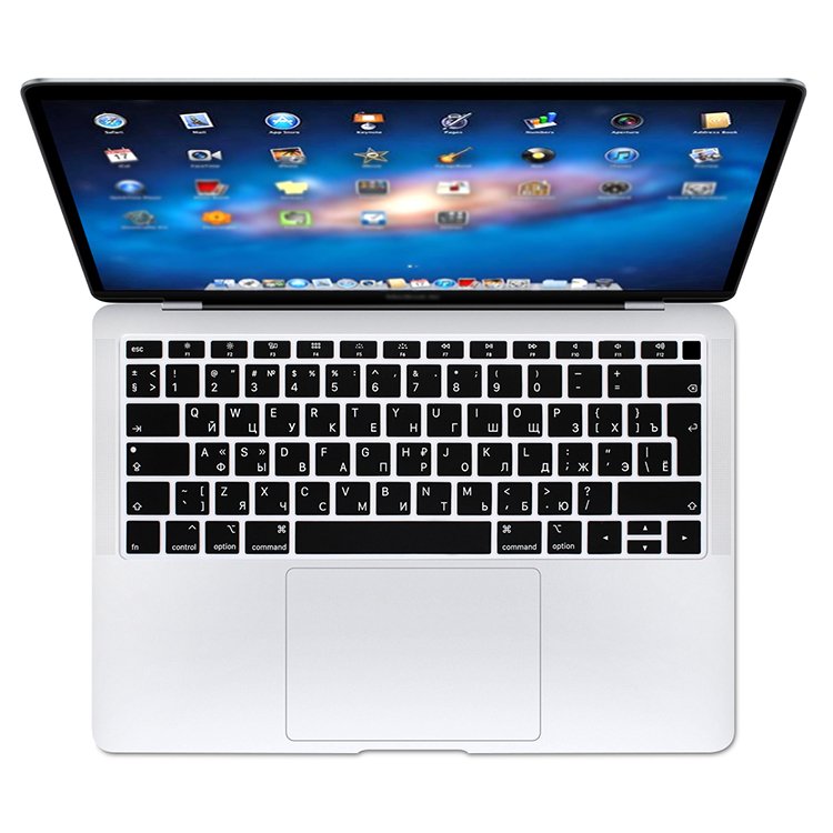 Russian Waterproof Silicone Keyboard Cover Skin Protector for MacBook Air 13 A1932 2018 Air Teclado Para Celular