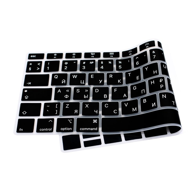 Russian Waterproof Silicone Keyboard Cover Skin Protector for MacBook Air 13 A1932 2018 Air Teclado Para Celular