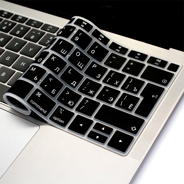 Russian Waterproof Silicone Keyboard Cover Skin Protector for MacBook Air 13 A1932 2018 Air Teclado Para Celular