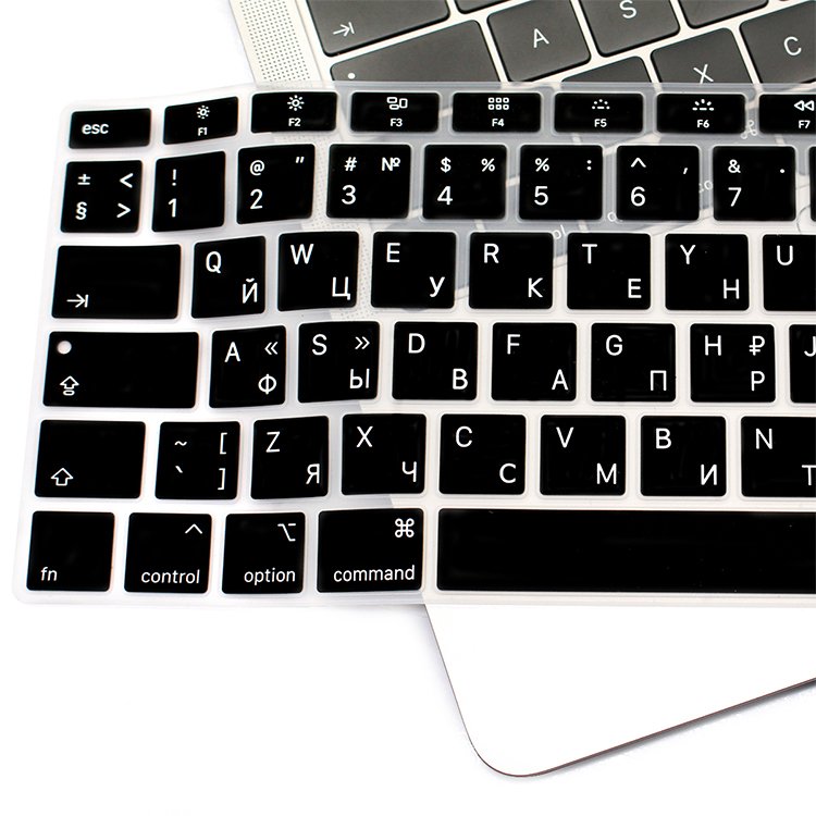 Russian Waterproof Silicone Keyboard Cover Skin Protector for MacBook Air 13 A1932 2018 Air Teclado Para Celular