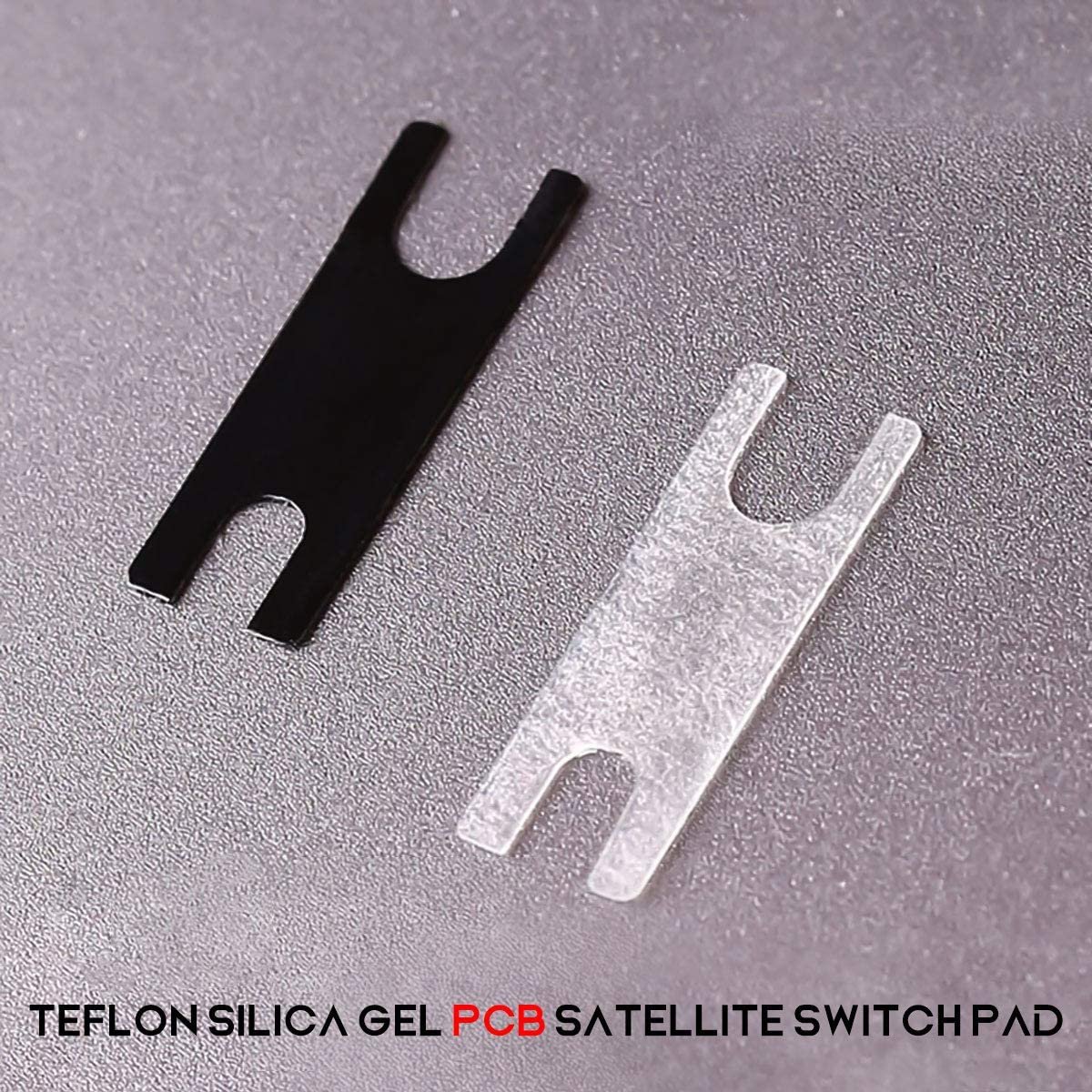 Black Transparent Mechanical Keyboard PCB Stabilizer Satellite Switch Film PTFE/Silica Gel Adjust The Big Keys 3M Adhesive