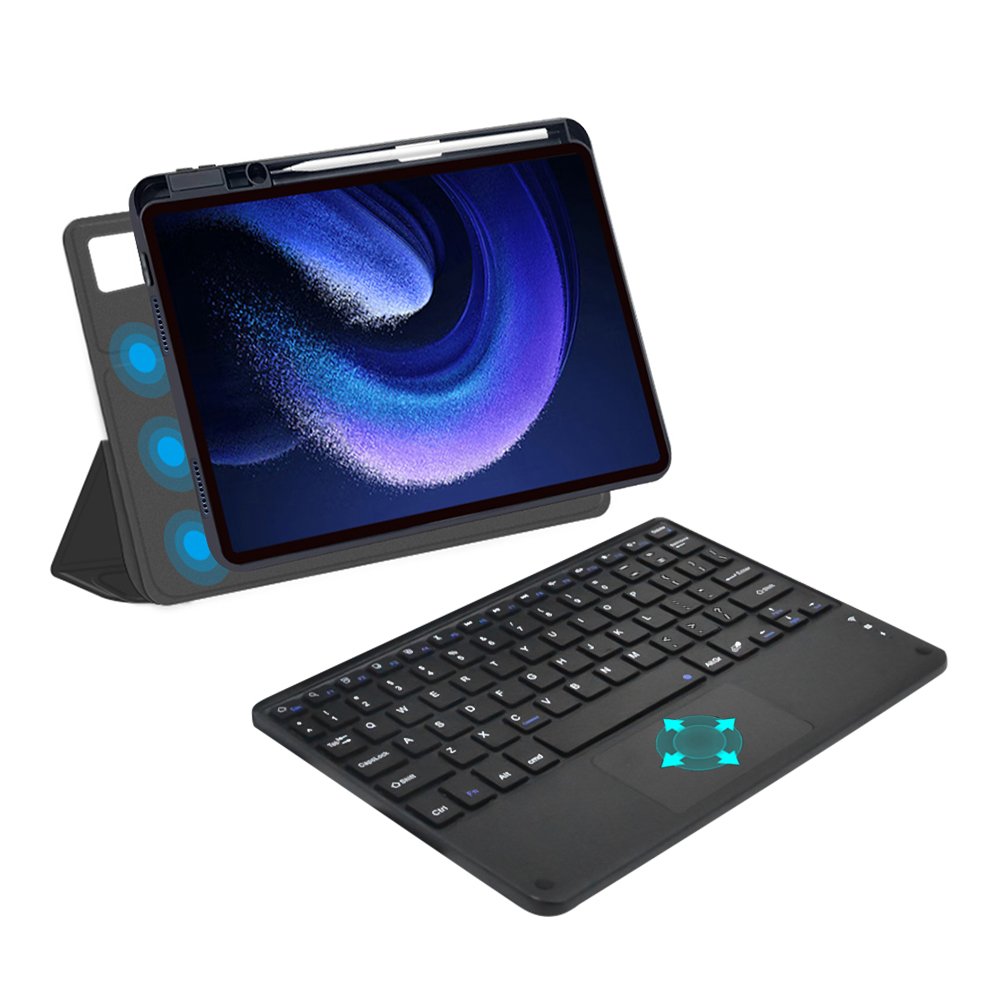 Magnetic Attached wireless Keyboard case Detachable with Touchpad For Xiaomi Pad 6 11''