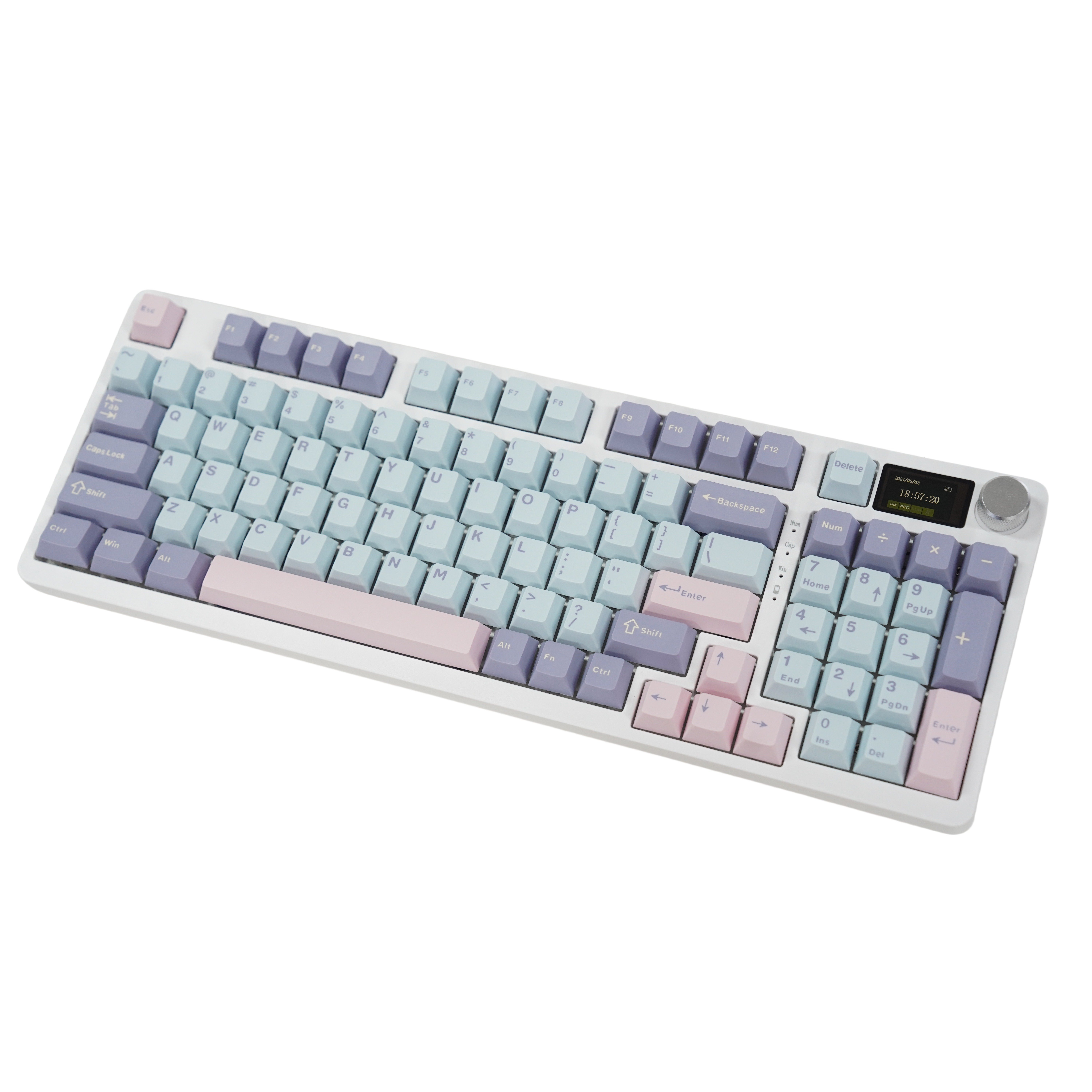 KC98 Pro Mechanical Gaming Keyboard RGB Programmable 98 Keys Wireless Computer Keyboard for Windows MacOS Gamer