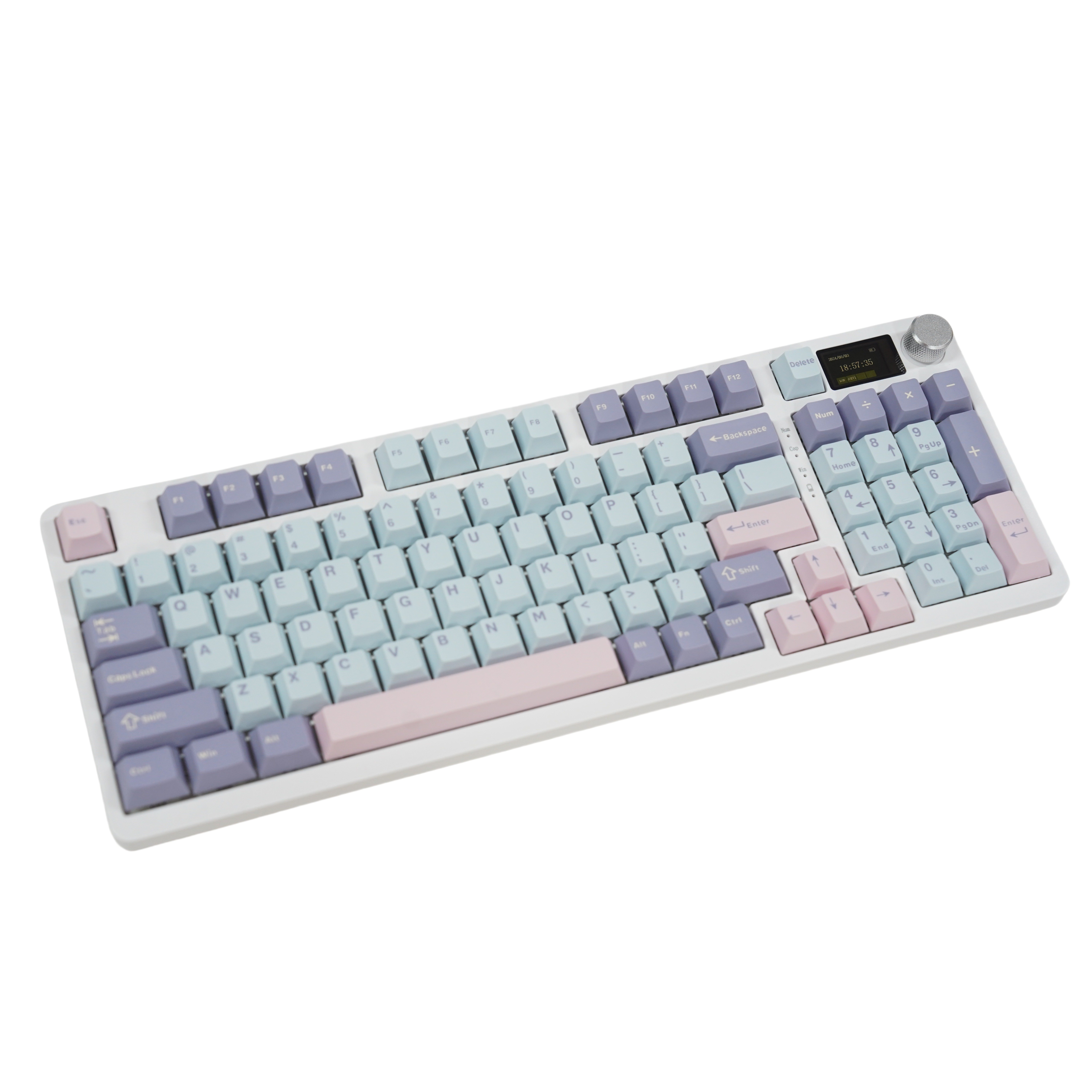 KC98 Pro Mechanical Gaming Keyboard RGB Programmable 98 Keys Wireless Computer Keyboard for Windows MacOS Gamer